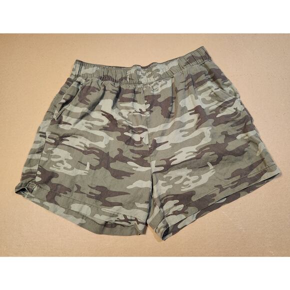 Social Standard by Sanctuary Green Brown Camo Boardwalk Pull On Shorts XXL - Picture 5 of 13